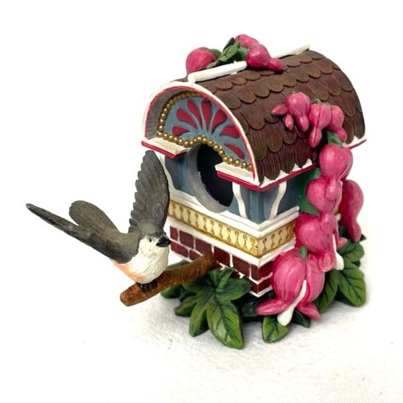 Vyg Carriage House Perch Figurine Hamilton Collection Birdhouses in Bloom 1997 - Picture 2 of 7